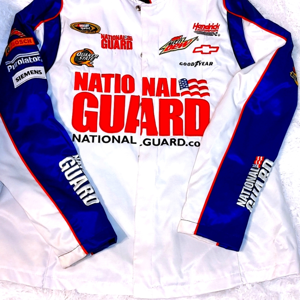 Officially licensed Large Dale Earnhardt Jr. National Guard jacket